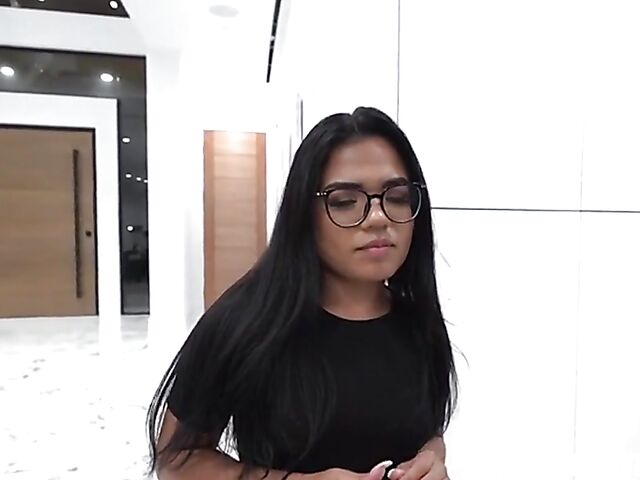 Summer Col - Small tits petite latina with glasses POV
