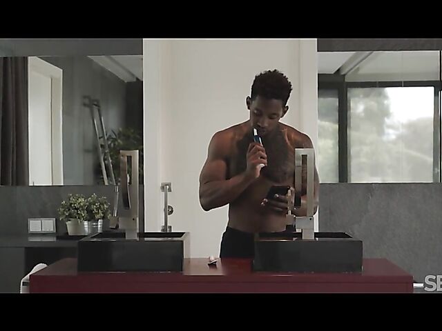 Black white couple erotic interracial sex in the morning with Antonia Sainz and Jesus Reyes