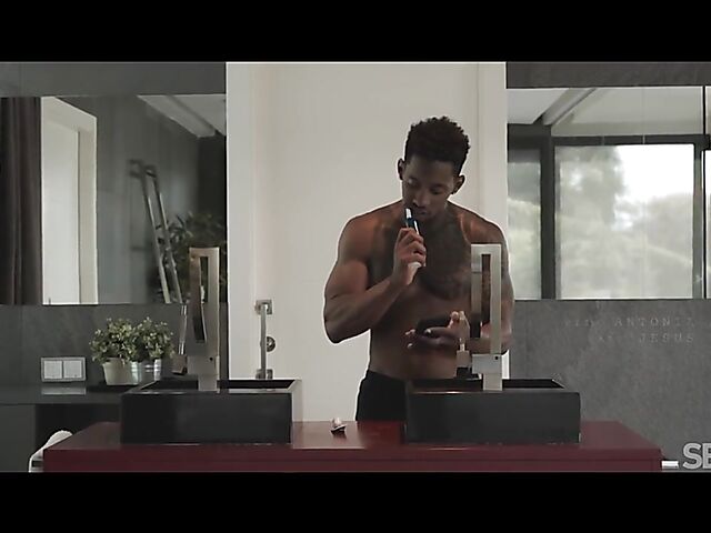 Black white couple erotic interracial sex in the morning with Antonia Sainz and Jesus Reyes