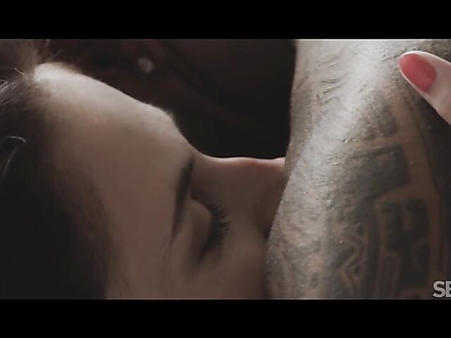 Black white couple erotic interracial sex in the morning with Antonia Sainz and Jesus Reyes