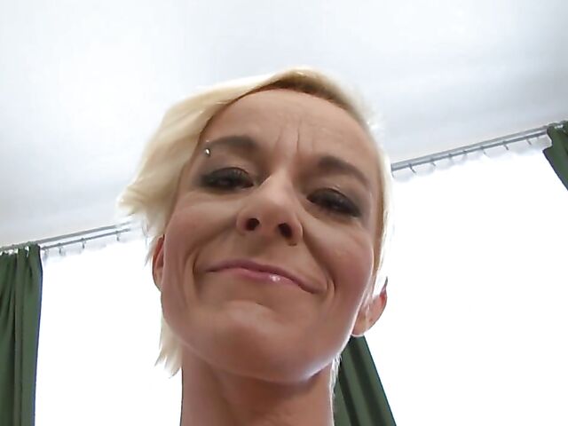 Short-haired skinny MILF interracial pounding featuring Roxette