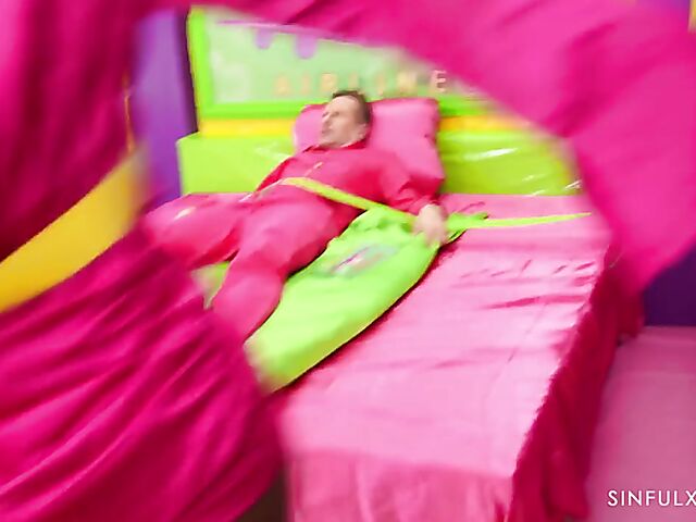 XXX Airlines slim ebony air stewardess Zaawaadi is at your service whenever possible