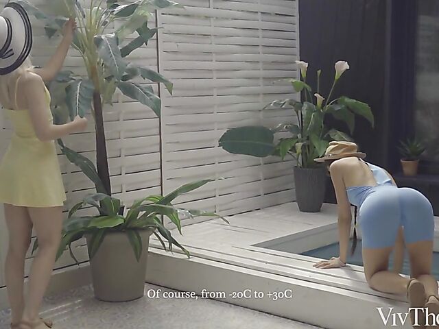 Foxy Alissa and Nikki Hill's erotic lesbian vacation