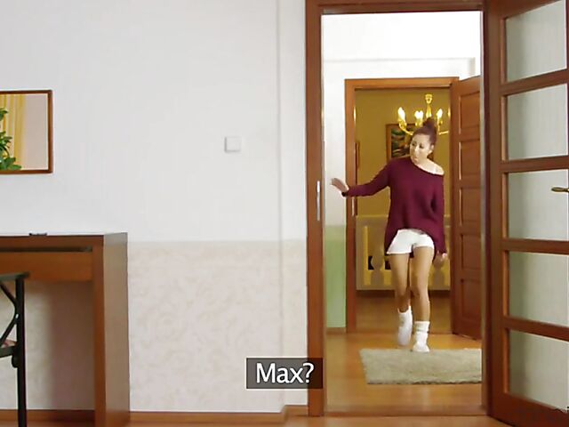 Cheating girlfriend Paula Shy gets pounded behind her boyfriend's back