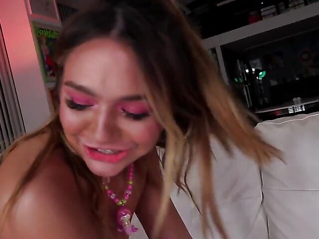 Two teens POV threesome with Mia Kay and Aria Valencia