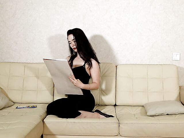 Pale brunette teen Jenny Doe is a young artist who loves masturbating for the camera