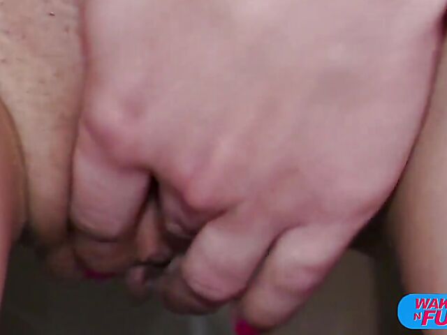 Wake up double penetration and ass pounding with skinny Lili Charmelle