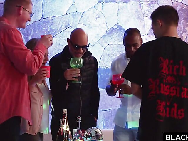 Eve Sweet & Aaron Rock - Classy white babe interracial session