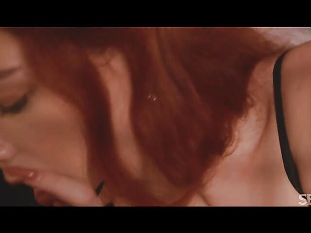 Blonde Nikki Hill and redhead Miss Olivia kinky lesbian loving