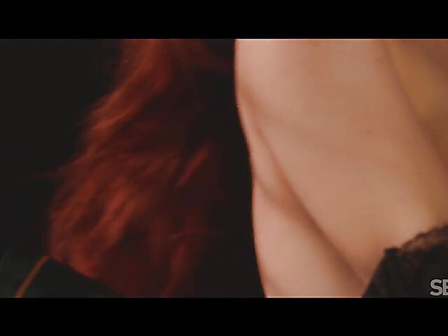 Blonde Nikki Hill and redhead Miss Olivia kinky lesbian loving