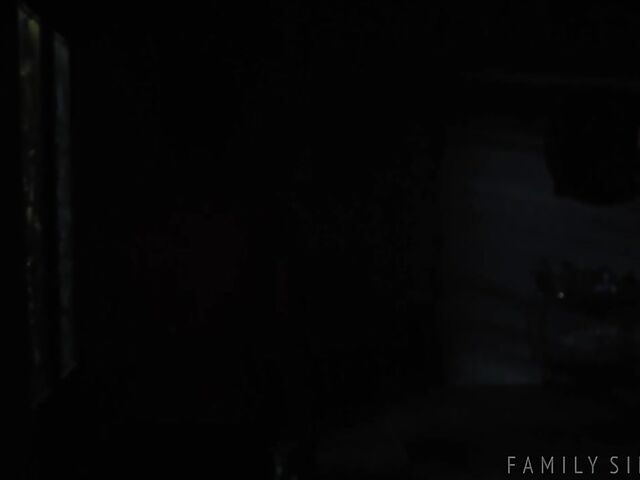 Hot sex before bed with tattooed brunette April Olsen