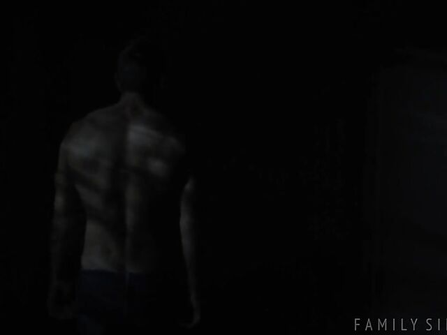 Hot sex before bed with tattooed brunette April Olsen