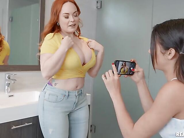 Kylie Rocket & Summer Hart - Amazing threesome with busty redhead MILF