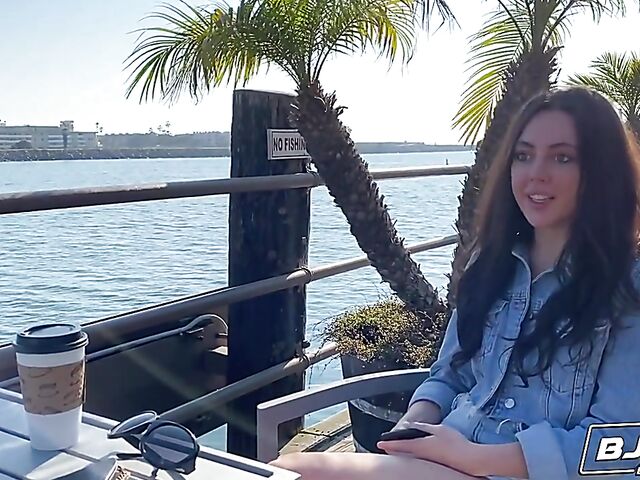 Whitney Wright - Brunette girl rimming and sucking balls during blowjob