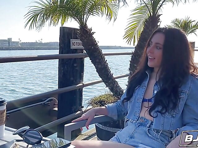 Whitney Wright - Brunette girl rimming and sucking balls during blowjob