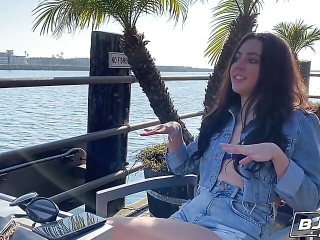 Whitney Wright - Brunette girl rimming and sucking balls during blowjob