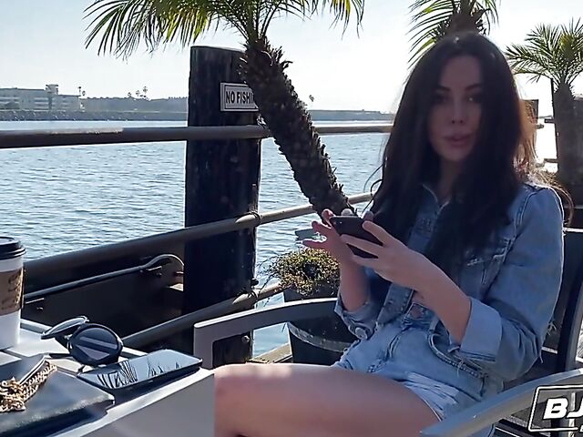 Whitney Wright - Brunette girl rimming and sucking balls during blowjob