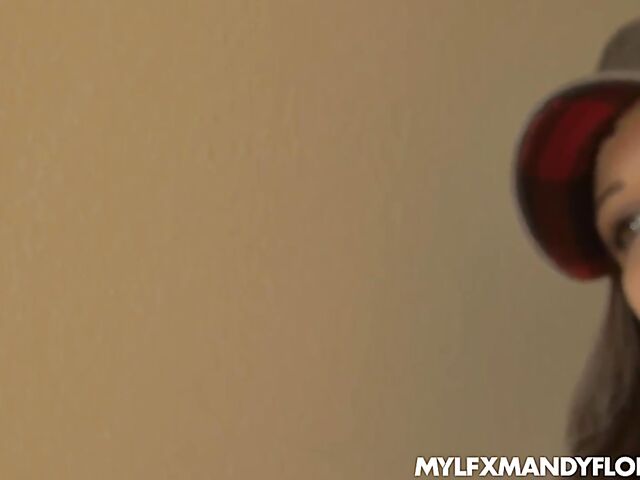 Pretty MILF anal POV with slim Mandy Flores