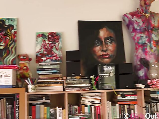 Outdoor masturbation squirt in the garden with big breasted Nio