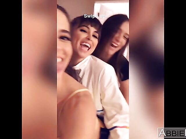 Riley Reid lesbian homemade video with Abbie Maley