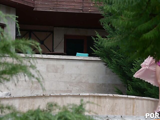 Big tits redhead interracial DP on vacation with gorgeous Kiara Lord