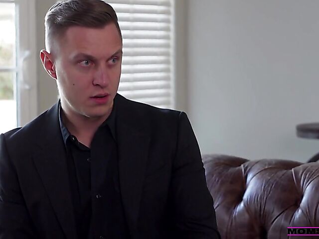 Big boobs mom Lexi Luna is at his service