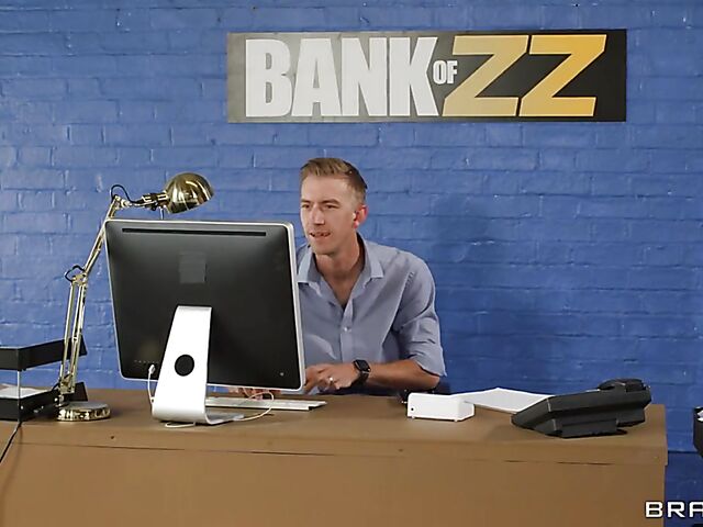 Skinny small tits blonde Baby Kxtten and the big cock banker Danny D