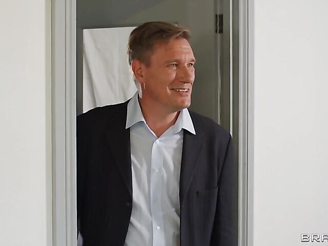 Skinny small tits blonde Baby Kxtten and the big cock banker Danny D