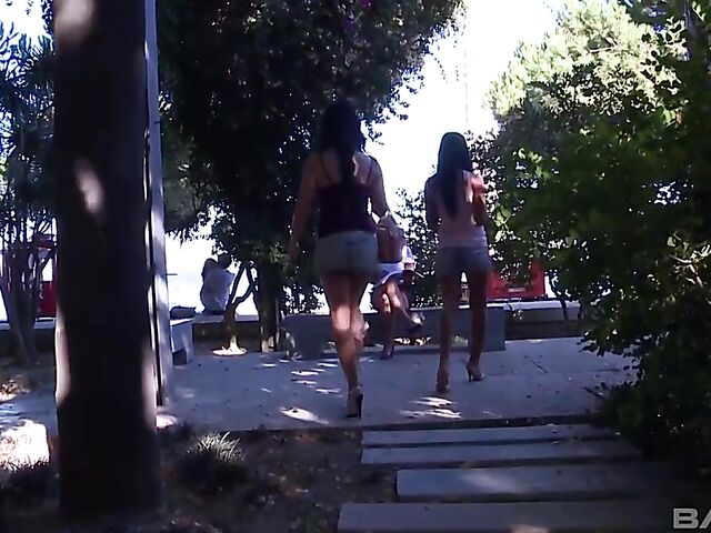 Hot sex in Lisbon with gorgeous euro babes Aletta Ocean, Angelica Heart and Sara Mel