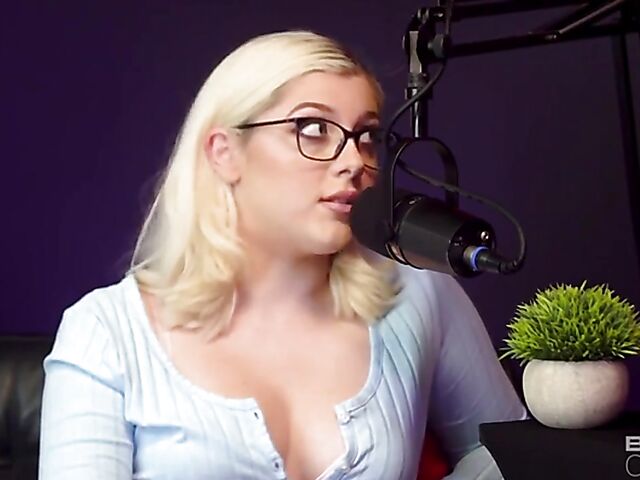 Blonde with glasses interracial sex on air with Gia OhMy