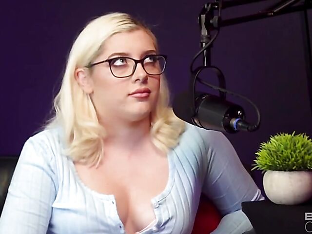 Blonde with glasses interracial sex on air with Gia OhMy