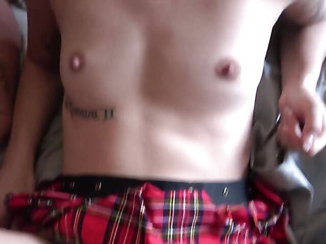 Two girls POV fucked in mini skirts featuring Bailey Base and Sofie Reyez