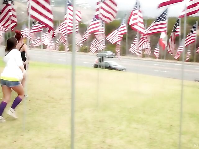 Super cute brunette babe Lola Foxx loves rubbing herself