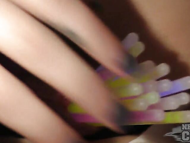 Pussy insertion in pantyhose and panties with Poppy