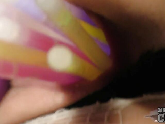 Pussy insertion in pantyhose and panties with Poppy