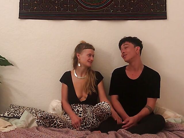 Real amateur couple Lila and Noir have real sex for you