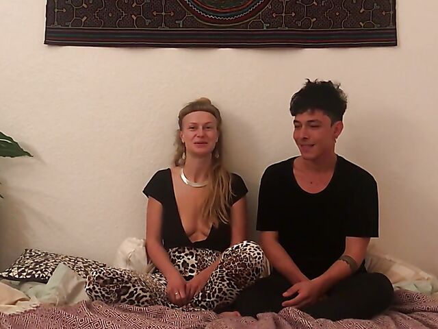 Real amateur couple Lila and Noir have real sex for you