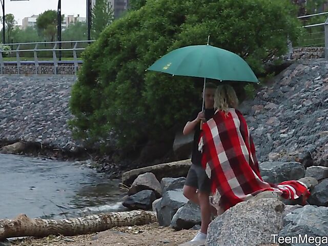 Iris Kiss - Russian anal lovers do it on a rainy day