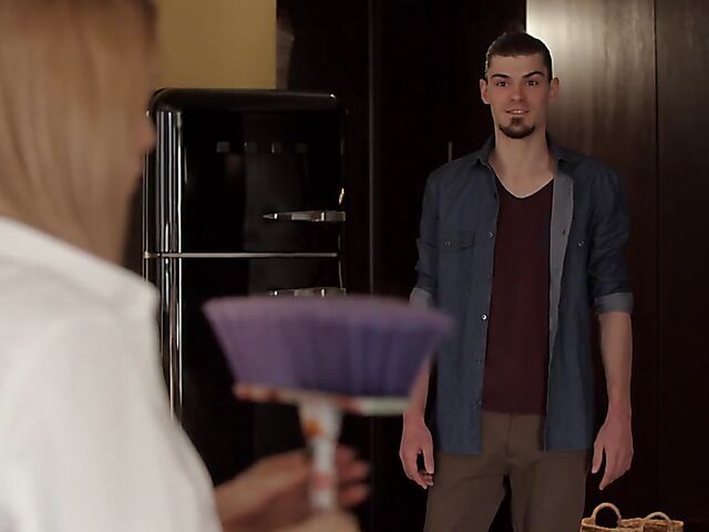 Small boobs babe Clara Mia wants him to take care of her pussy