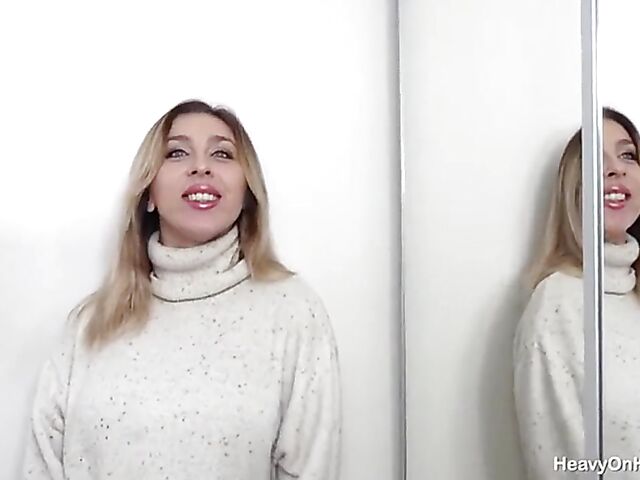 Euro babe Eva Brown gets ass fucked by a fat guy