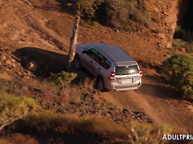 Mea Melone & Nomi - Outdoor threesome with a half-alive