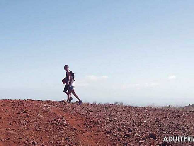 Mea Melone & Nomi - Outdoor threesome with a half-alive