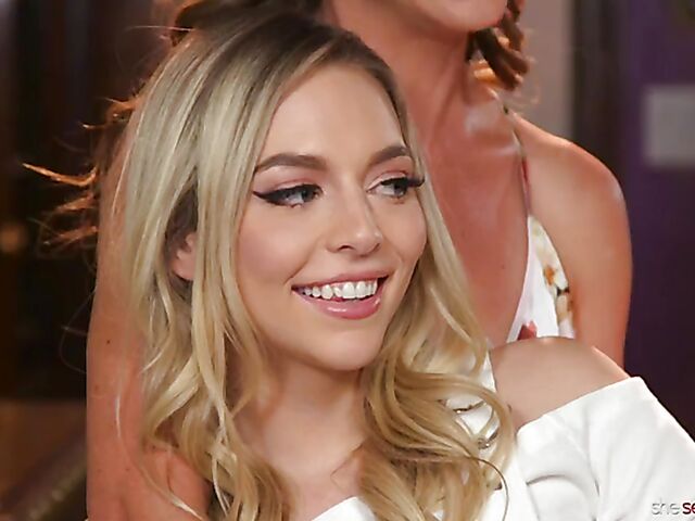 Young and curious Lily Larimar licks her lesbian stepmom Cherie Deville