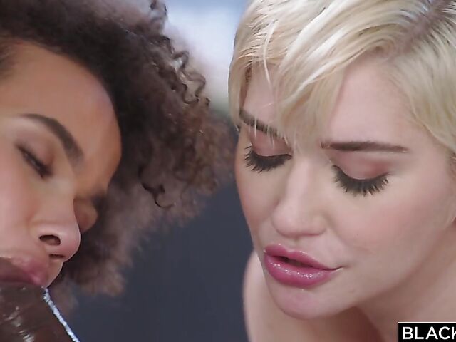 Skye Blue and Alina Ali's interracial BBC threesome