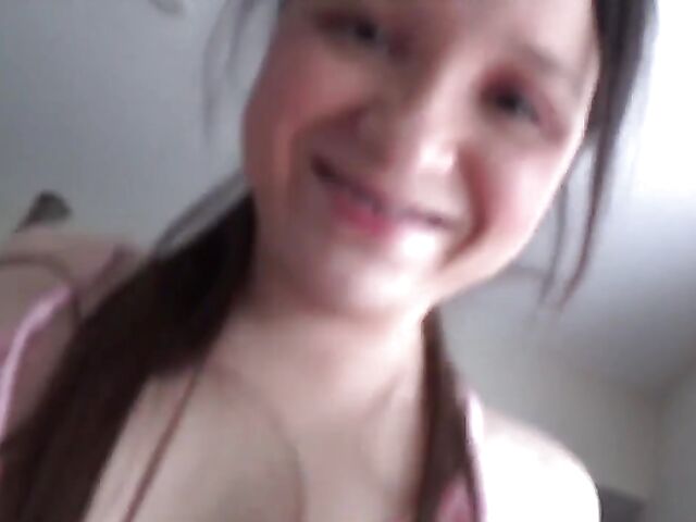 Teen braces blowjob and sex POV with Rosie Riches