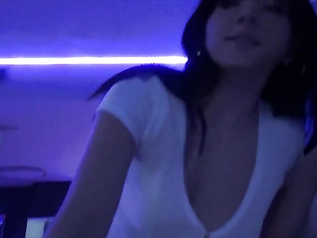 Riley Jean - Adorable brunette teen POV fucked in the dark
