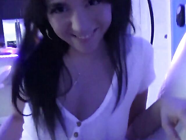 Riley Jean - Adorable brunette teen POV fucked in the dark