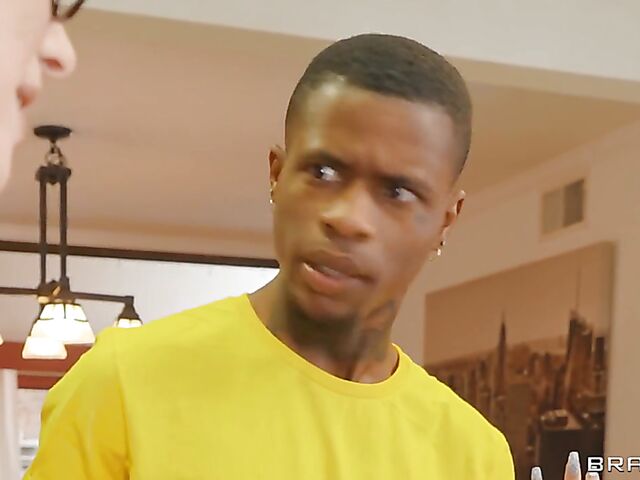 Erin Everheart - White girl with glasses interracial big black cock anal with her best friend's boyfriend