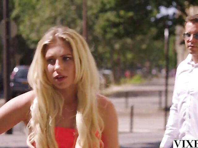 Two blonde threesome in Paris with Lilly Bella and Zazie Skymm