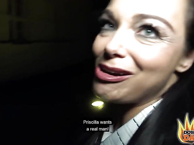 Dirty Priscilla - German MILF pantyhose fuck